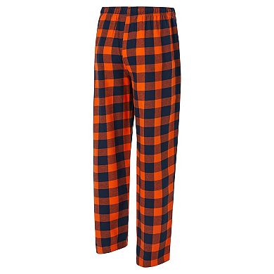 Men's Concepts Sport Navy/Orange Chicago Bears Avondale T-Shirt & Flannel Pants Set