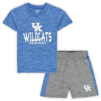 Toddler Wes & Willy Royal/Charcoal Kentucky Wildcats Cloudy Yarn T-Shirt & Shorts Set