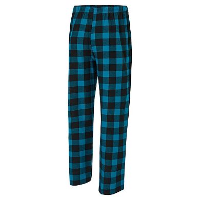 Men's Concepts Sport Black/Teal Jacksonville Jaguars Avondale T-Shirt & Flannel Pants Set