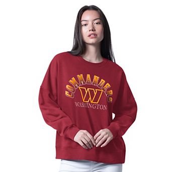 Women's G-III 4Her by Carl Banks Burgundy Washington Commanders Oversized Feud Sweatshirt