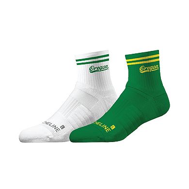 Unisex Strideline Oregon Ducks Premium Knit 2-Pack Half Calf Socks Set