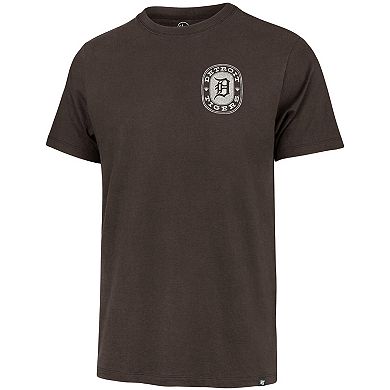 Men's '47 Brown Detroit Tigers Back Canyon Franklin T-Shirt