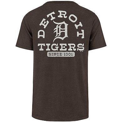 Men's '47 Brown Detroit Tigers Back Canyon Franklin T-Shirt
