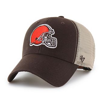 Men's '47 Brown/Natural Cleveland Browns Flagship MVP Trucker Adjustable Hat