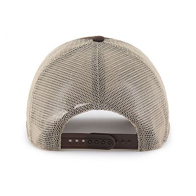Men's '47 Brown/Natural Cleveland Browns Flagship MVP Trucker Adjustable Hat
