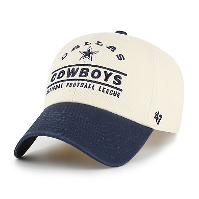 Men's '47 Natural Dallas Cowboys Windham Clean Up Adjustable Hat