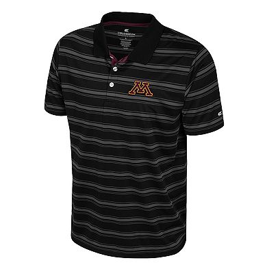 Men's Colosseum Black Minnesota Golden Gophers Milk Steak Polo
