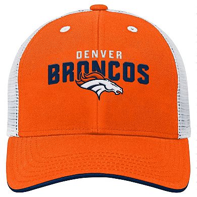 Preschool Outerstuff Orange Denver Broncos Core Lockup Trucker Adjustable hat