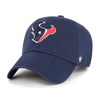 Youth '47 Navy Houston Texans Logo Clean Up Adjustable Hat