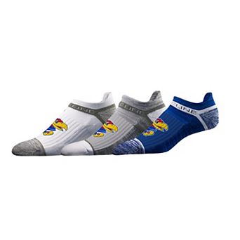 Unisex Strideline Kansas Jayhawks Premium Low 3-Pack Ankle Socks Set