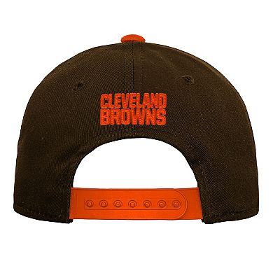 Youth Outerstuff Brown Cleveland Browns Team Pre-Curved Adjustable Hat
