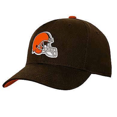 Youth Outerstuff Brown Cleveland Browns Team Pre-Curved Adjustable Hat