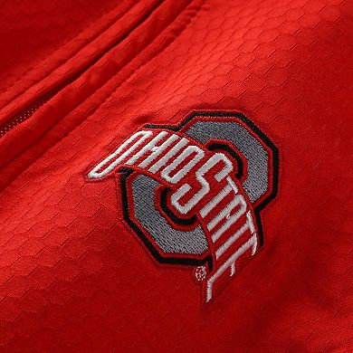Youth Garb Scarlet Ohio State Buckeyes Sterling Long Sleeve Quarter-Zip Performance Top