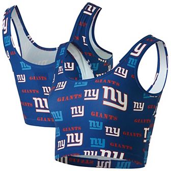 Women's Concepts Sport Royal New York Giants Mosaic Allover Print Bralette