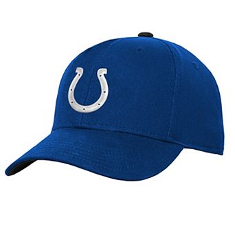 Youth Outerstuff Royal Indianapolis Colts Team Pre-Curved Adjustable Hat