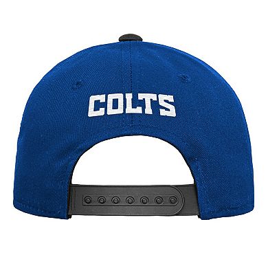 Youth Outerstuff Royal Indianapolis Colts Team Pre-Curved Adjustable Hat
