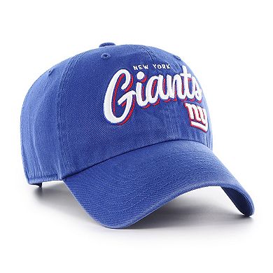Women's '47 Royal New York Giants Ariana Clean Up Adjustable Hat