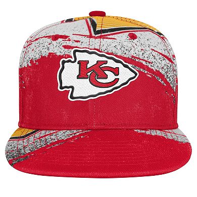 Youth Outerstuff Red Kansas City Chiefs Make Noise Adjustable Hat