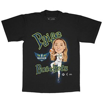 Unisex Playa Society Paige Bueckers Black Dallas Wings Sketch T-Shirt
