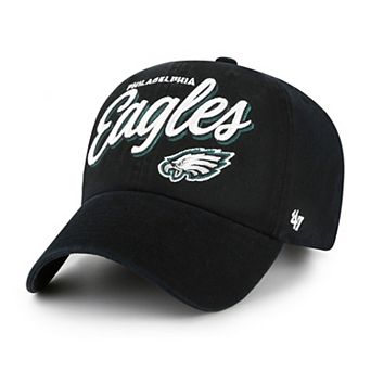 Women's '47 Black Philadelphia Eagles Ariana Clean Up Adjustable Hat