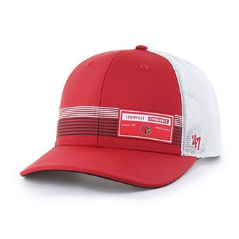 Men's '47 Red Louisville Cardinals Rangefinder brrr Trucker Adjustable Hat