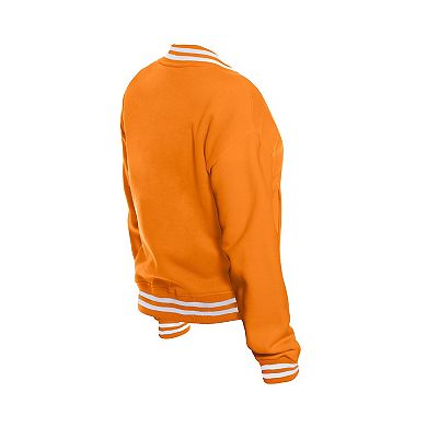 Women's New Era Orange Tampa Bay Buccaneers Throwback Fleece Full-Snap Jacket