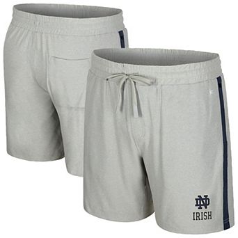 Men's Colosseum Gray Notre Dame Fighting Irish Mac Shorts