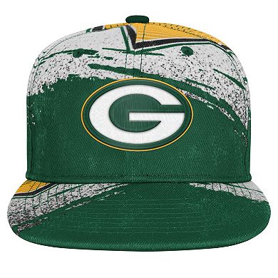 Youth Outerstuff Green Green Bay Packers Make Noise Adjustable Hat