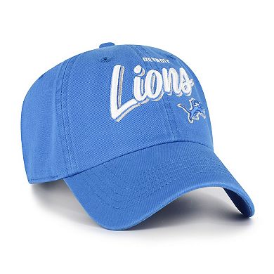 Women's '47 Blue Detroit Lions Ariana Clean Up Adjustable Hat
