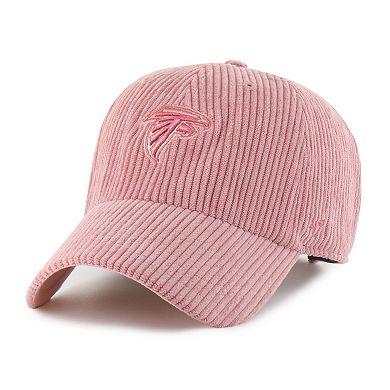 Women's '47 Pink Atlanta Falcons Mellow Corduroy Clean Up Adjustable Hat