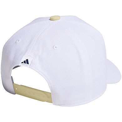 Unisex adidas White Georgia Tech Yellow Jackets Locker Room A-Frame Adjustable Hat