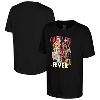 Youth Stadium Essentials Caitlin Clark Black Indiana Fever Crossroads T-Shirt