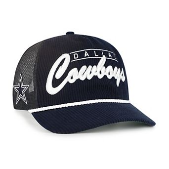 Men's '47 Navy Dallas Cowboys Double Header Relaxed Corduroy Hitch Hat