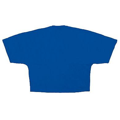 Women's Fanatics Royal Chicago Cubs Skyline Cropped T-Shirt