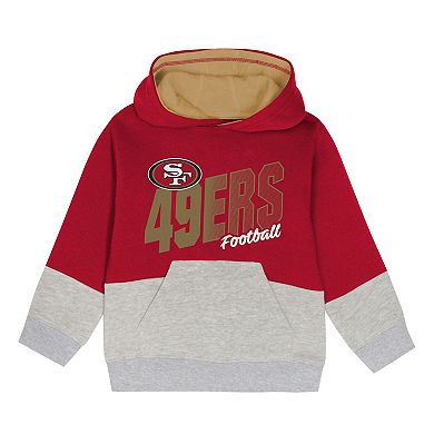 Toddler Outerstuff Scarlet San Francisco 49ers Lineman Fleece Hoodie & Pants Set