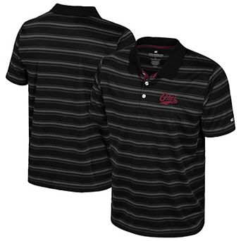 Men's Colosseum Black Montana Grizzlies Milk Steak Polo