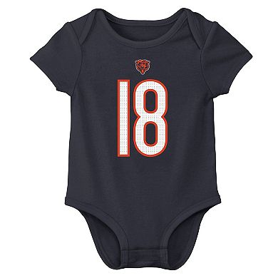 Infant Nike Caleb Williams Navy Chicago Bears Player Name & Number Bodysuit