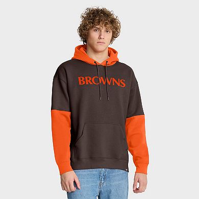 Men's Fanatics Brown Cleveland Browns Helmet Retro Pullover Hoodie
