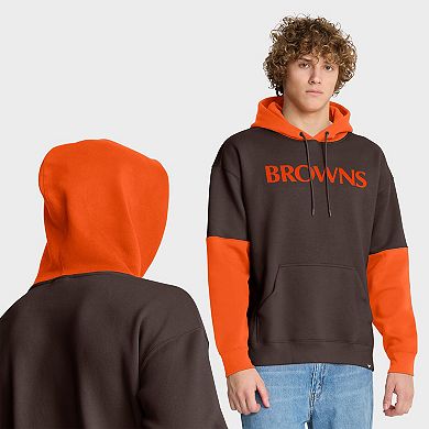 Men's Fanatics Brown Cleveland Browns Helmet Retro Pullover Hoodie