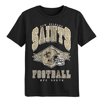 Preschool Outerstuff Black New Orleans Saints Kick Off T-Shirt