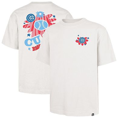 Men's '47 Cream Chicago Cubs Flora Foundation T-Shirt