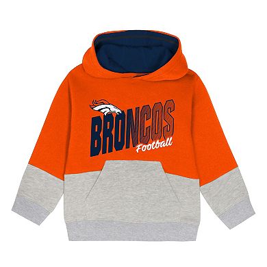 Toddler Outerstuff Orange Denver Broncos Lineman Fleece Hoodie & Pants Set