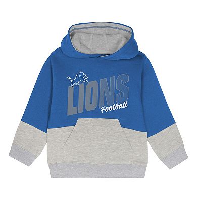 Toddler Outerstuff Blue Detroit Lions Lineman Fleece Hoodie & Pants Set