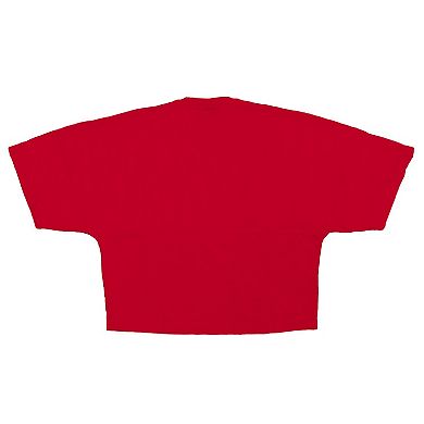 Women's Fanatics Red Philadelphia Phillies Skyline Crop T-Shirt