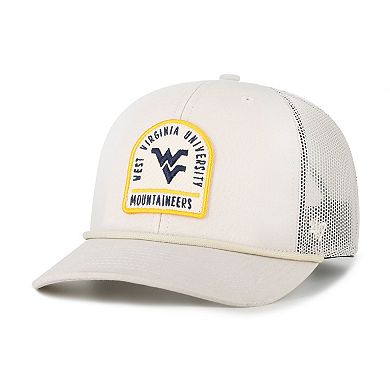 Unisex '47 Cream West Virginia Mountaineers Core & Inline Gravestone Adjustable Trucker Hat