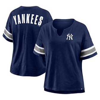 Women's Fanatics Navy New York Yankees Curl Route T-Shirt