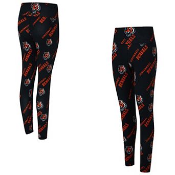 Women's Concepts Sport Black Cincinnati Bengals Mosaic Allover Print Leggings