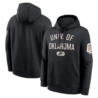 Men's Nike Black Oklahoma Sooners Club Fleece Fashion Hoodie