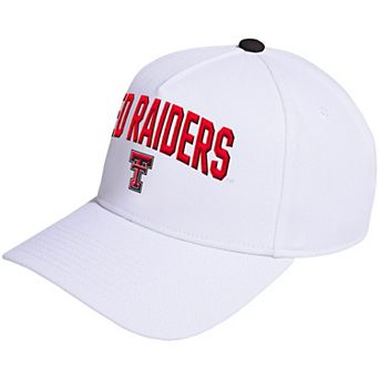 Unisex adidas White Texas Tech Red Raiders Locker Room A-Frame Adjustable Hat