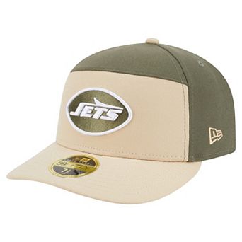 Men's New Era Light Beige/Olive New York Jets Two-Tone Color Pack Split Panel 59FIFTY Fitted Hat